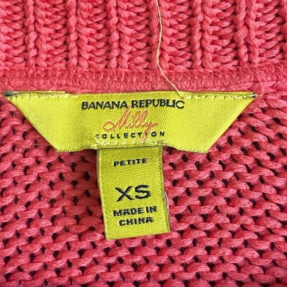 Banana Republic Millie Collection Pink Pullover Knit Sweater. Size Petite Small - Picture 5 of 6